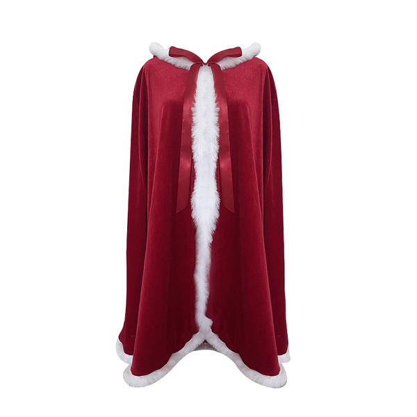 Xianyi Sexy Christmas Bunny Costume Set - Seductive Holiday Lingerie Outfit for Women, Festive Naughty Dress - S20 Long Cape - One Size