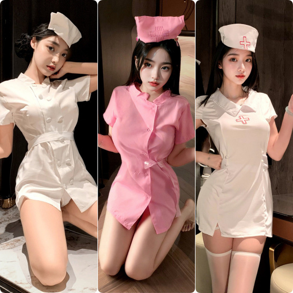 Sexy flight attendant costume set featuring stretchy role play lingerie outfit with bra and skirt, perfect for themed events ...