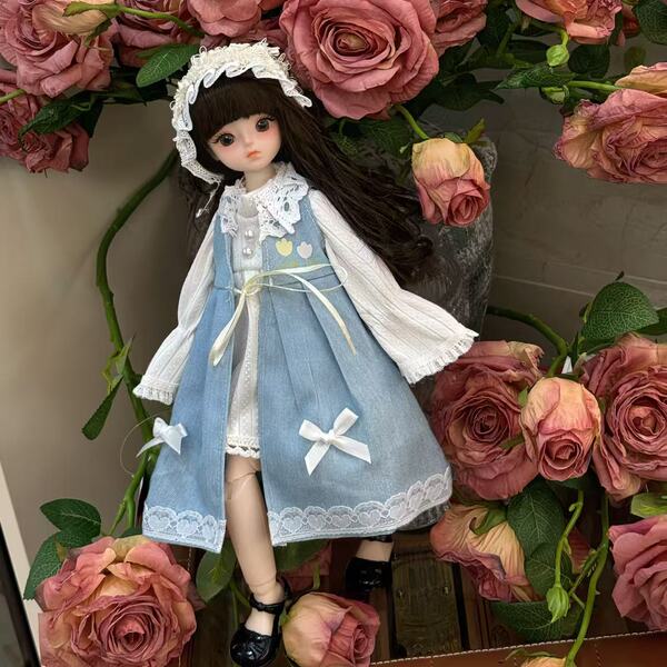 BJD Doll 6-Part Outfit Set for 30cm Dolls - Princess Dress-Up Clothes Kit for Girls & Collectors - tulip
