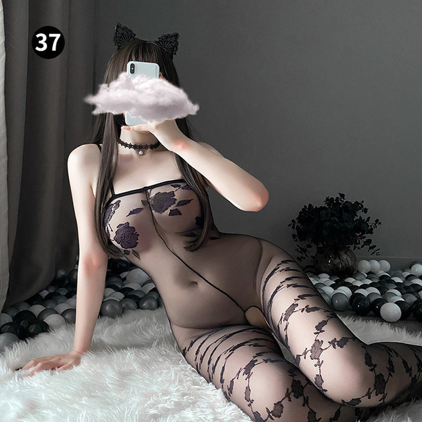 OL Teacher JK Cat Costume Set - Busty Sexy Maid & Cheongsam Lingerie Outfit for Nightclub & Role Play - W121
