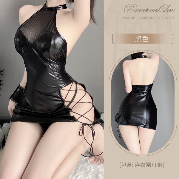 Elegant OL Secretary Outfit - Sexy Lace Bodycon Dress for Couples Role Play & Intimate Moments - Y039