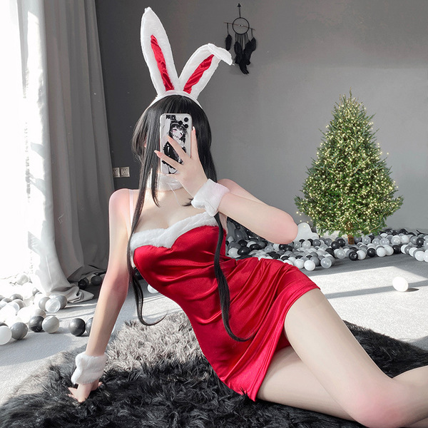 Sexy womens chinese-inspired lingerie set featuring a flirty qipao-style design, perfect for plus-size comfort and allure.