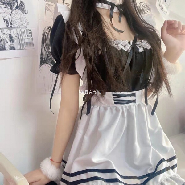 Maid Costume Cosplay Outfit - Cute Anime Lolita Dress for Women, Sexy Student Style Pure & Sweet Aesthetic