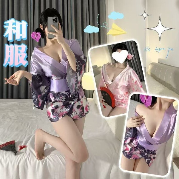 Anime-inspired japanese uniform outfit featuring a deep v lace design, perfect for women seeking an elegant and playful look.