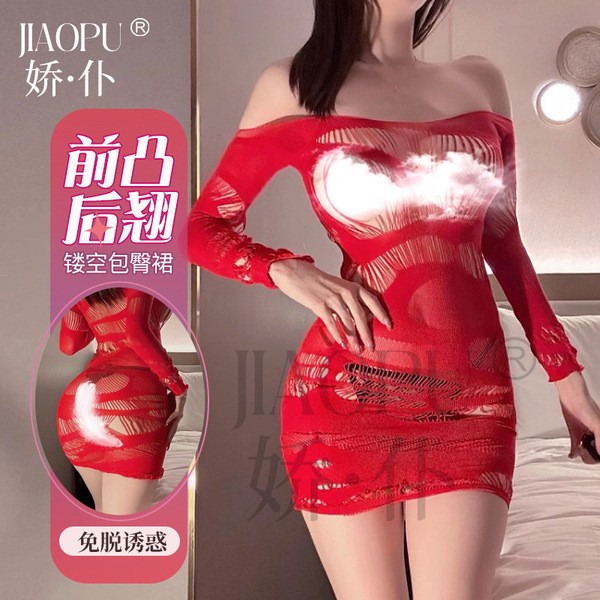 Sexy christmas bodysuit - flirty velvet mesh sheer outfit with bow detail, holiday lingerie for new years eve