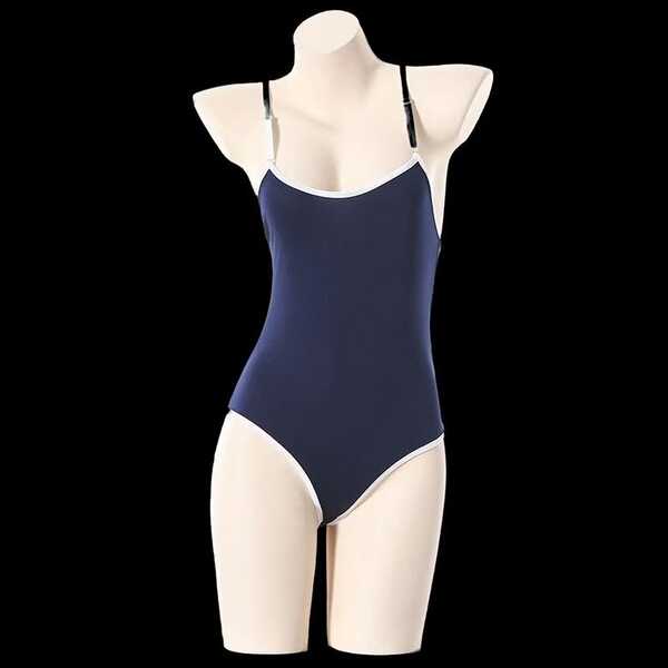 Sexy Sheer Milk Silk Bodysuit - Tight-Fit Transparent Deadstock One-Piece Swimwear