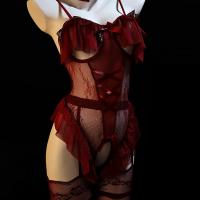 Pure & Playful Lingerie Set - Modest Yet Sexy Bunny Girl Cosplay Sleepwear with Open-Crotch Design thumbnail