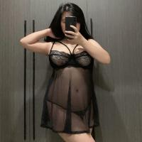 Plus Size Sensual Lingerie Set - Midnight Sexy Sleepwear & Maid Costume for Curvy Women Over 200 lbs thumbnail