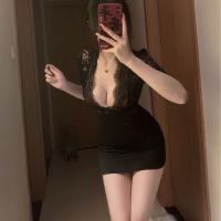 Plus Size Sexy Secretary Outfit - OL Bodycon Dress & Matching Lingerie Set for Women Up to 200 lbs thumbnail
