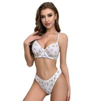 2024 Summer Floral Lace Lingerie Set – Wire-Bra Knit Sexy Two-Piece Outfit, European Style thumbnail