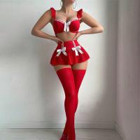 2025 Sexy Lace Bow Cami Set - Pure & Tempting Lingerie Outfit for Women thumbnail