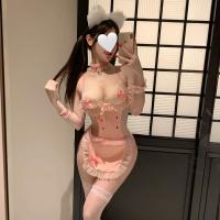 Sexy Maid Costume for Women - 2025 Role Play Lingerie Set with Open-Crotch Design, Passionate Sleepwear thumbnail