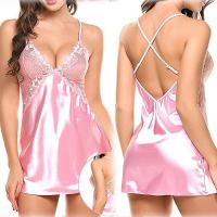 2026 Luxury Lace Camisole Dress – Seductive Sheer Sleepwear & Party Lingerie for Women thumbnail