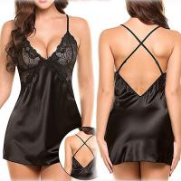 2026 Luxury Lace Camisole Dress – Seductive Sheer Sleepwear & Party Lingerie for Women thumbnail