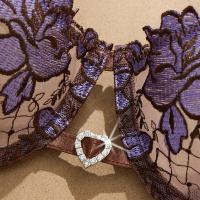2026 Luxury Lingerie Set for Women – Sheer Lace Bra & Thong with Satin Ribbons, Sexy Pure-Temptation Outfit thumbnail