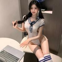 2026 Plus Size Cosplay Lingerie for Teens - Innocent Yet Seductive Student-Themed Sexy Underwear Set thumbnail