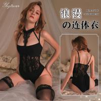 QQNY Women's Luxury Sensual Lace Bodysuit - No-Remove Hook Neck Tight-Fit Erotic Lingerie 2026 Thin Design thumbnail