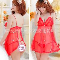 Sexy Lace Plus Size Babydoll Nightgown Set – Seductive 3-Piece Lingerie Sleepwear Outfit, Dropshipping Ready thumbnail