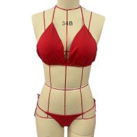 Yefeiyi Sexy Lace Bra Set with Padded Cups - European Style Bikini Set, Women's 3-Piece Lingerie & Swimwear thumbnail