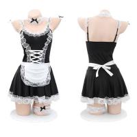 Plus Size Busty Maid Costume for Women - XL-6XL Sexy Role Play Lingerie Set with Apron & Headband thumbnail