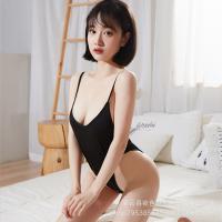 72D Ice Silk Sexy Swimsuit - Breathable Tight-Fit Summer Lingerie for Women thumbnail