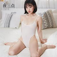 Suoqing Ice Silk Swimsuit Lingerie - Sexy 72D Tight-Fit Cooling Summer Bodysuit for Women thumbnail