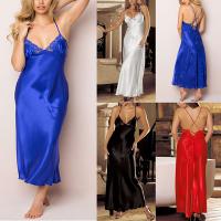 Luxury Silk Lace Nightgown Set - Elegant Gold-Thread Erotic Sleepwear for Women, Wholesale Ready thumbnail
