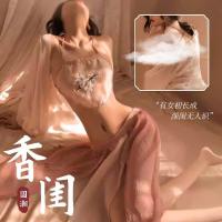 Chinese-Inspired Sexy Lingerie Set - Elegant Qipao Style Bedroom Outfit for Couples Play thumbnail