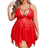 Plus Size Sexy Lingerie Set - Romantic Lace Erotic Outfit for Women,Europe and America-Style Passion Ensemble thumbnail