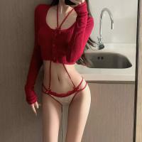 Sexy Lace Bodysuit with Sheer Mesh & Halter Neck – Curvy-Friendly Pure-Delight Mid-Rise Thong Bodysuit thumbnail