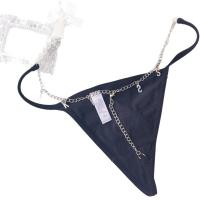 Wild Metal Letter Waist Chain Thong - Sexy Women's Erotic Lingerie with Pendant Charm,Europe and America-Style Temptatio thumbnail