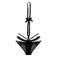 Genuine Cloud Lace Bikini Panties for Women – Detachable Halter Neck, Bow Detail, Mid-Low Waist Pure Temptation Style thumbnail