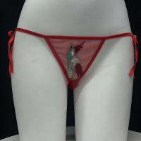 Guiyun Vintage Phoenix Lace Bikini Panties - Sheer Retro Feminine Mesh Underwear with Ties, Plus Size Sexy Lingerie thumbnail