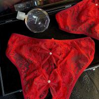 Escape Princess Lace Cotton Bikini Panties for Women – Romantic Pink Sheer Floral Underwear thumbnail