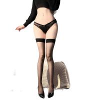 Yeqingge Sexy Lace-Trimmed Black Thigh High Stockings - Pure & Tempting Over-the-Knee Sheer Hosiery A3074 thumbnail