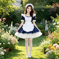 Adorable Bow Cosplay Dress - Student Maid Outfit & Lolita Style Daily Dress for Girls thumbnail