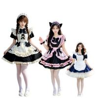 Adorable Bow Cosplay Dress - Student Maid Outfit & Lolita Style Daily Dress for Girls thumbnail