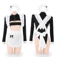 Adorable Maid Costume for Women - Sexy Cute Lingerie-Style One-Piece Outfit, Flirty & Playful Adult Costume Set thumbnail