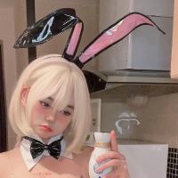 Aesthetic Asexual Cosplay Lingerie Set – Bunny Ears Costume with Eye Mask & Hair Accessory for Nightclub & Themed Partie thumbnail