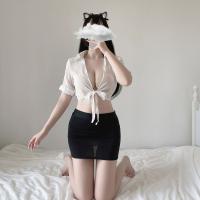 Alluring Maid Costume Set for Women – Seductive Lingerie & Provocative Office-Themed Sleepwear Ensemble thumbnail