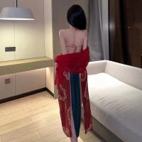 Ancient Chinese Court-Style Lingerie Set – Sensual Hanfu Bodice & Sheer Flying Skirt with Embroidery thumbnail