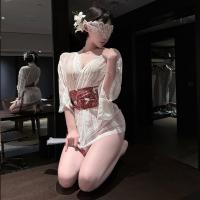 Ancient Chinese Hanfu Robe Set - Qin-Han Dynasty Inspired Drag-Tail Court Dress with Matching Lingerie & Kimono Style thumbnail