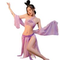Ancient Chinese Style Moon Goddess Lingerie Set – Hanfu-Inspired Sensual Celestial Bra & Panty Outfit thumbnail