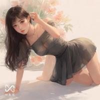 Anime-Inspired Sensual One-Shoulder Sleep Dress for Women – Elegant Busty Lingerie Nightgown, Modest Yet Alluring thumbnail