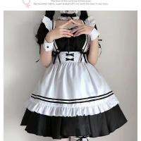Anime Maid Costume Dress - Cute Japanese Schoolgirl & Lolita Outfit Set for Cosplay & Daily Wear thumbnail