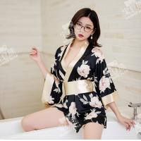 BaoDouBear Japanese-Style Lingerie Set for Women – Seductive Kimono-Inspired Sexy Costume Outfit thumbnail