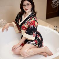 BaoDouBear Japanese-Style Lingerie Set for Women – Seductive Kimono-Inspired Sexy Costume Outfit thumbnail