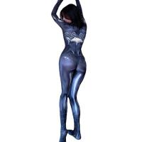 Bixia Liuqing Spider-Man Role Play Lingerie - Sexy Zipper Open-Crotch Costume for Adults thumbnail