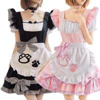 Black and White Cat Girl Cosplay Costume - Sexy Maid Outfit, Bunny Girl & Lolita Dress for Women thumbnail