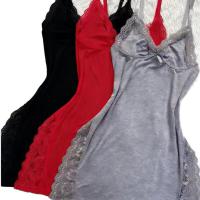 Butterfly Knot Split Slit Cami Sleep Dress – Sexy Lingerie-Inspired Pure & Tempting Nightwear for Women thumbnail